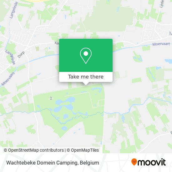 Wachtebeke Domein Camping map