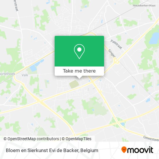 Bloem en Sierkunst Evi de Backer map