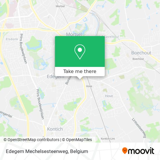 Edegem Mechelsesteenweg plan