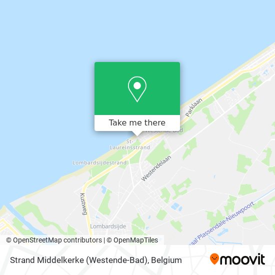 Strand Middelkerke (Westende-Bad) map