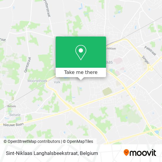 Sint-Niklaas Langhalsbeekstraat map