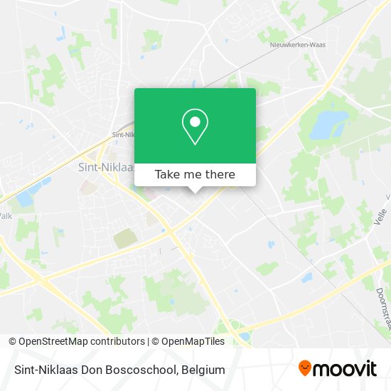 Sint-Niklaas Don Boscoschool map