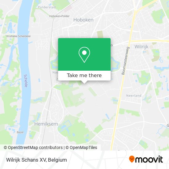 Wilrijk Schans XV map