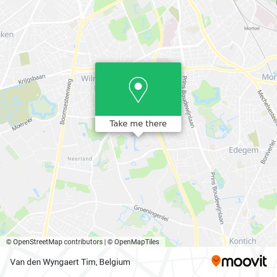 Van den Wyngaert Tim map