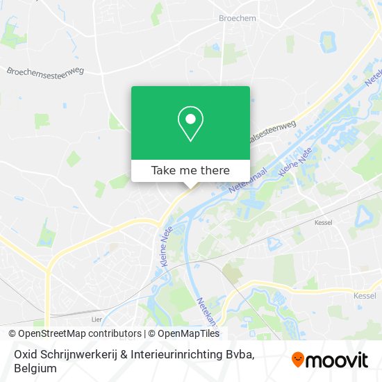 Oxid Schrijnwerkerij & Interieurinrichting Bvba map