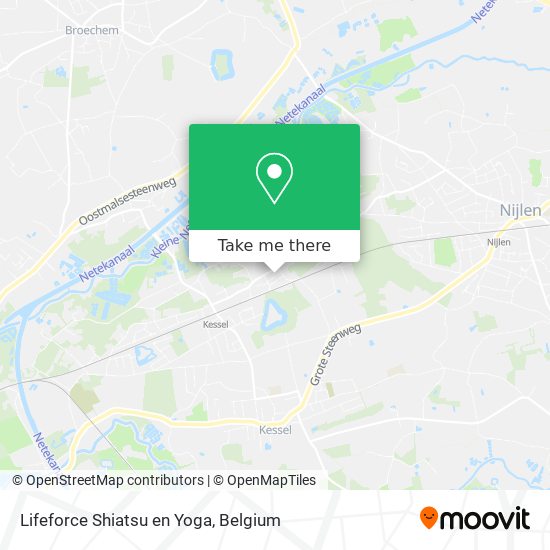 Lifeforce Shiatsu en Yoga map