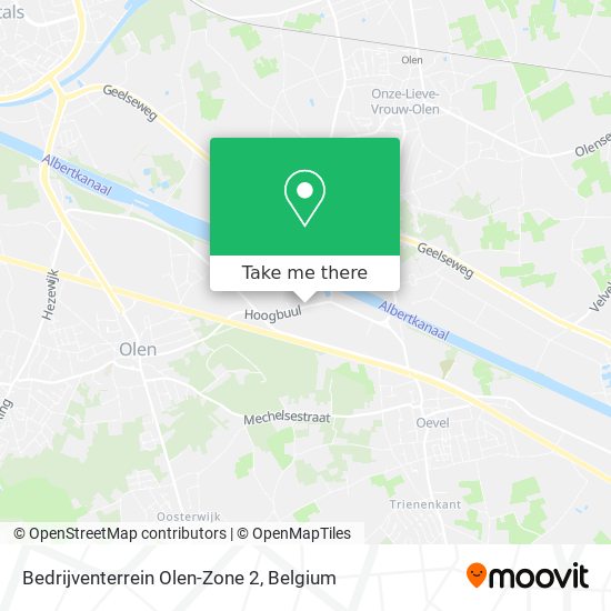 Bedrijventerrein Olen-Zone 2 map