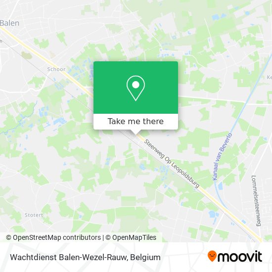 Wachtdienst Balen-Wezel-Rauw map