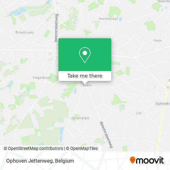 Ophoven Jettenweg map