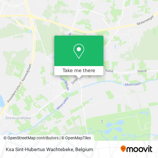 Ksa Sint-Hubertus Wachtebeke map