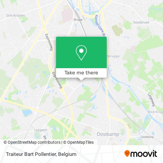 Traiteur Bart Pollentier map