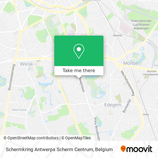 Schermkring Antwerps Scherm Centrum map