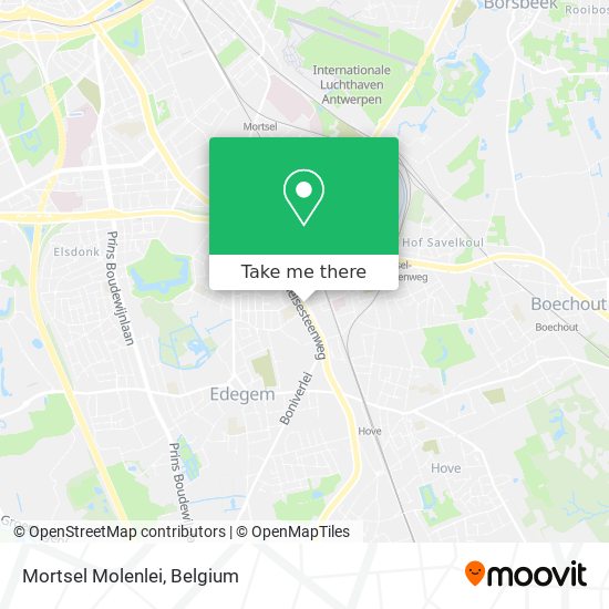 Mortsel Molenlei map