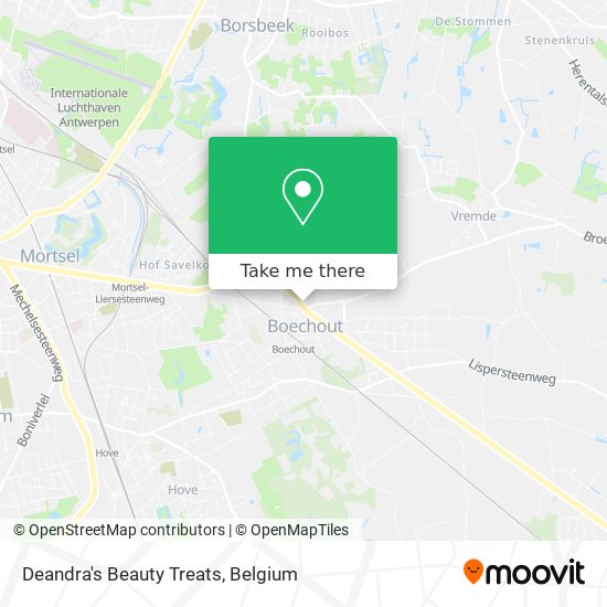 Deandra's Beauty Treats map