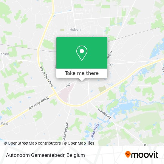 Autonoom Gemeentebedr map