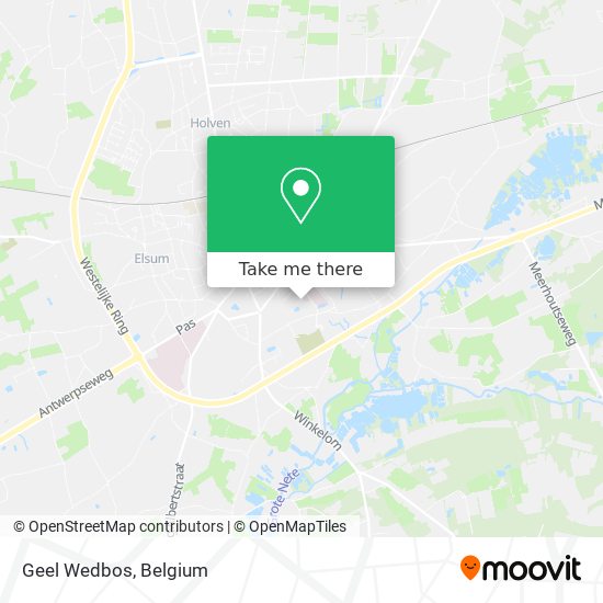 Geel Wedbos map