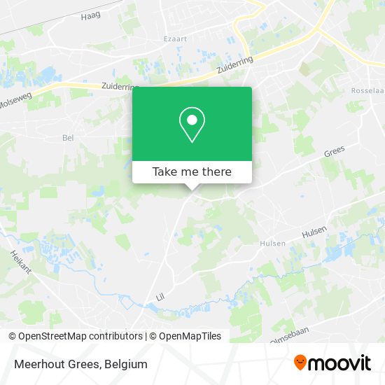 Meerhout Grees map