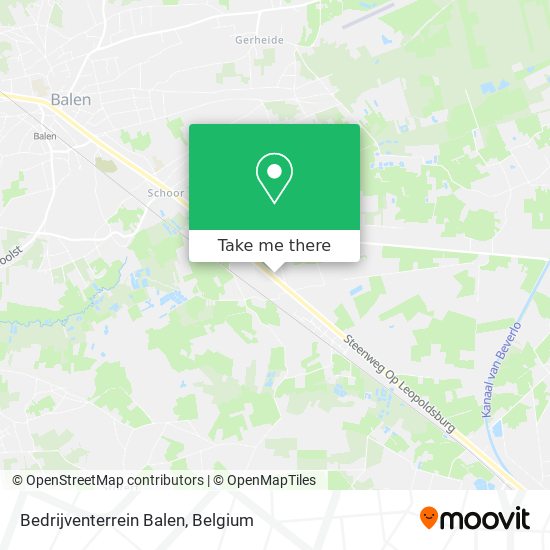 Bedrijventerrein Balen map