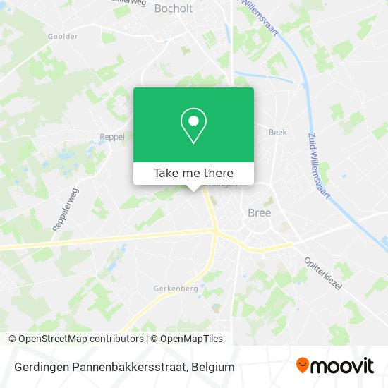 Gerdingen Pannenbakkersstraat map