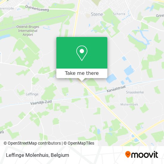 Leffinge Molenhuis map
