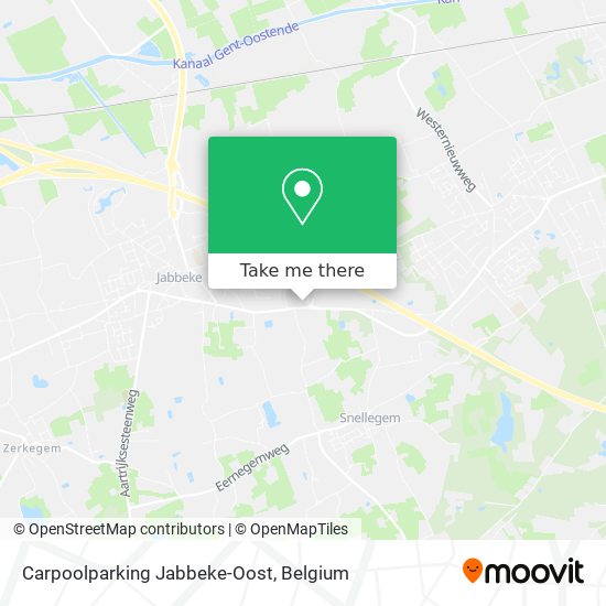Carpoolparking Jabbeke-Oost plan