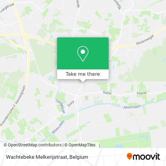 Wachtebeke Melkerijstraat map