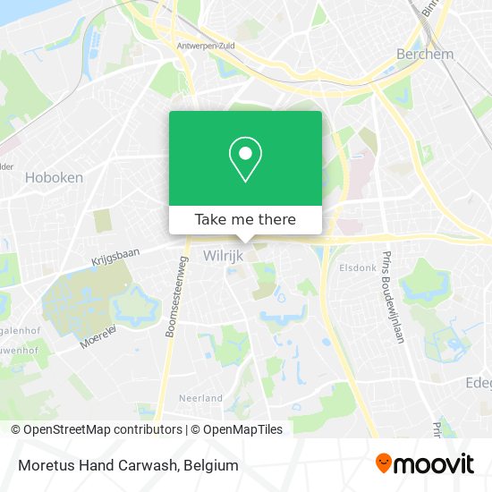 Moretus Hand Carwash map