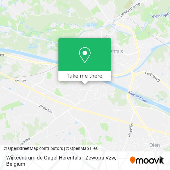 Wijkcentrum de Gagel Herentals - Zewopa Vzw map