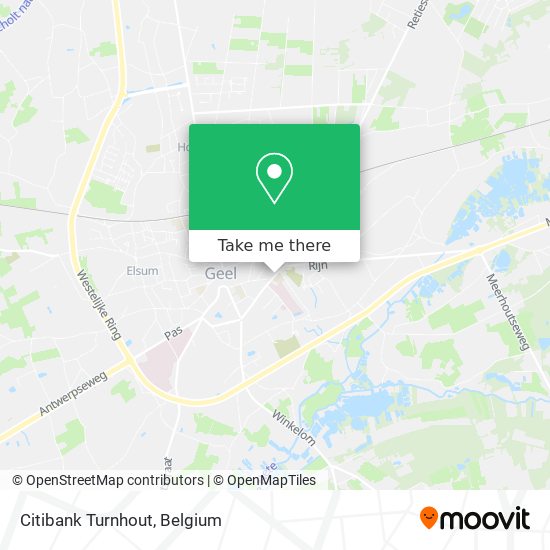 Citibank Turnhout map