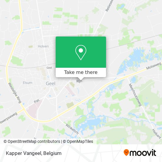 Kapper Vangeel map