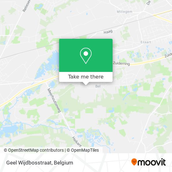 Geel Wijdbosstraat map