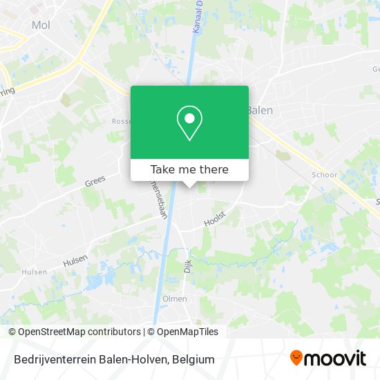 Bedrijventerrein Balen-Holven plan