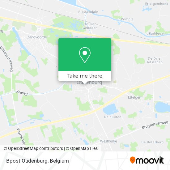 Bpost Oudenburg map