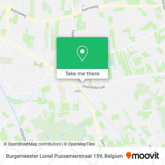 Burgemeester Lionel Pussemierstraat 159 map