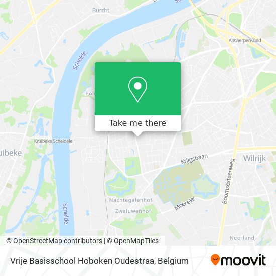 Vrije Basisschool Hoboken Oudestraa map