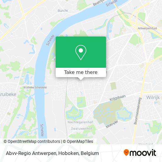 Abvv-Regio Antwerpen, Hoboken map