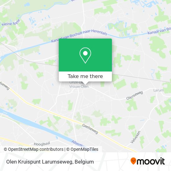 Olen Kruispunt Larumseweg plan