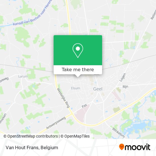 Van Hout Frans map