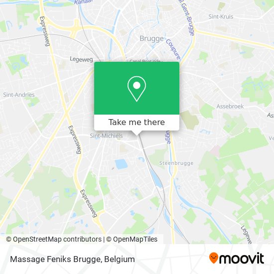 Massage Feniks Brugge map