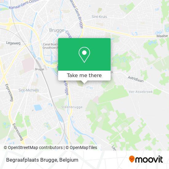 Begraafplaats Brugge map