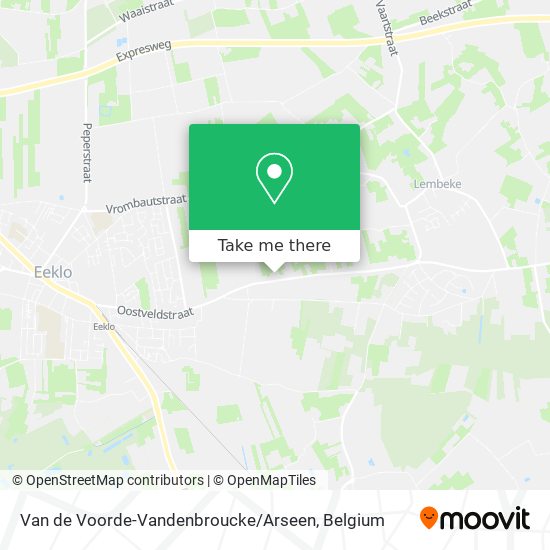 Van de Voorde-Vandenbroucke / Arseen map