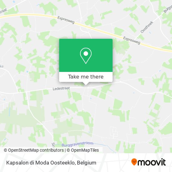 Kapsalon di Moda Oosteeklo map