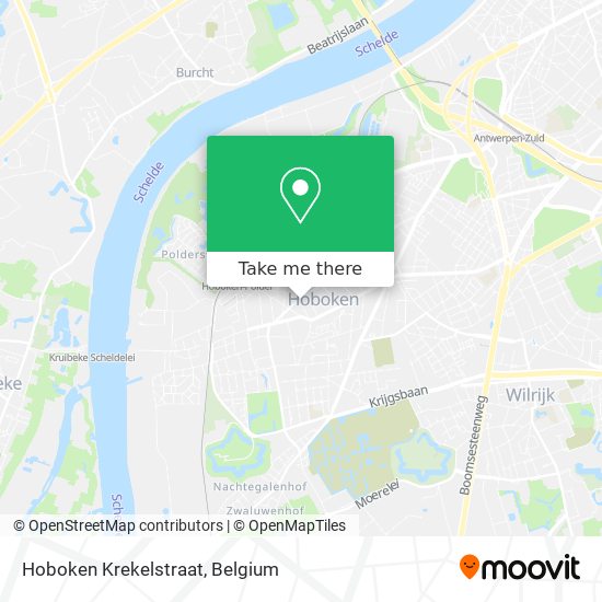 Hoboken Krekelstraat map