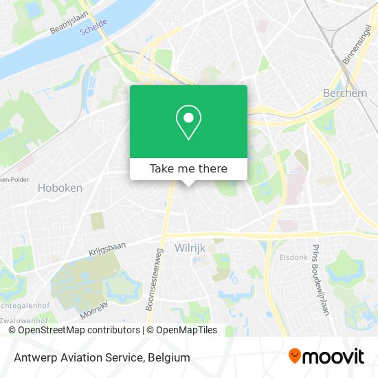 Antwerp Aviation Service map