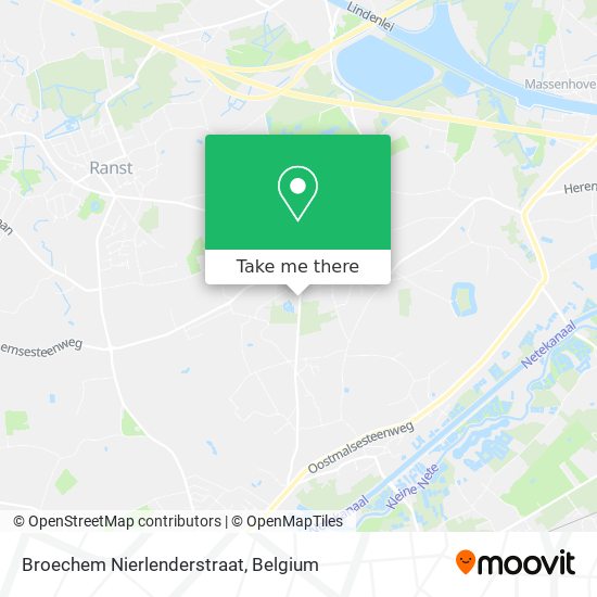 Broechem Nierlenderstraat map