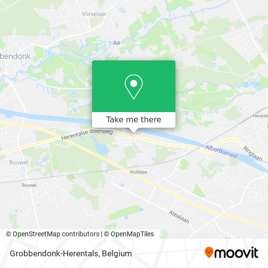 Grobbendonk-Herentals map