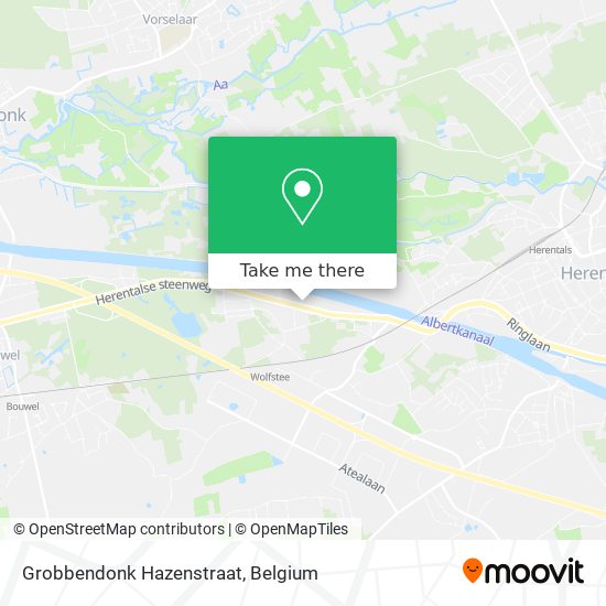 Grobbendonk Hazenstraat map