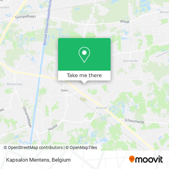 Kapsalon Mentens map