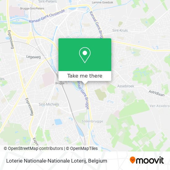 Loterie Nationale-Nationale Loterij map