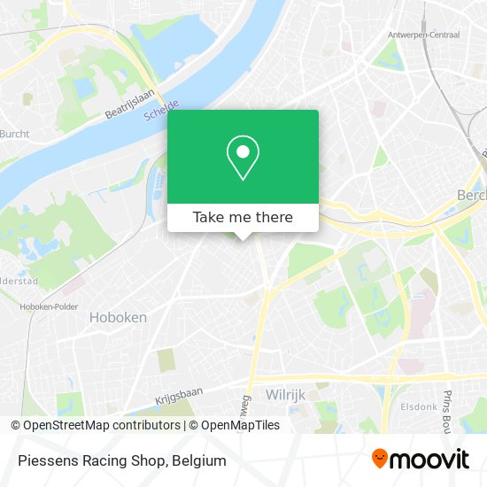 Piessens Racing Shop map